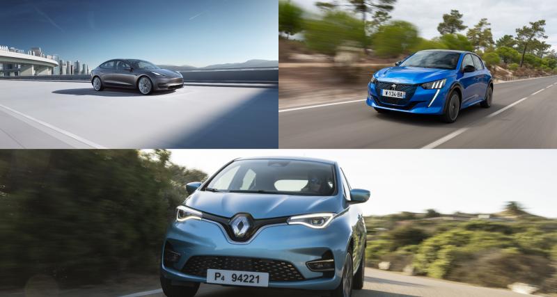  - Renault Zoe, Tesla Model 3… Top 10 des voitures électriques les plus vendues en mai 2021