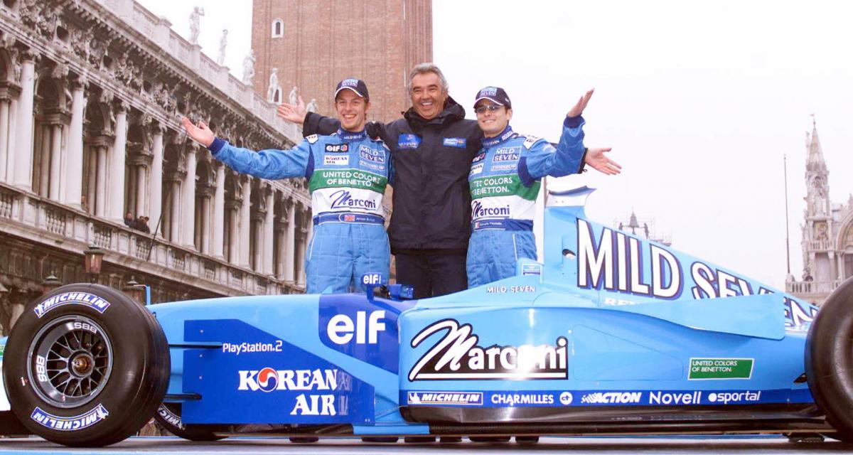 Il y a 21 ans... le 100e podium de l'écurie Benetton en F1