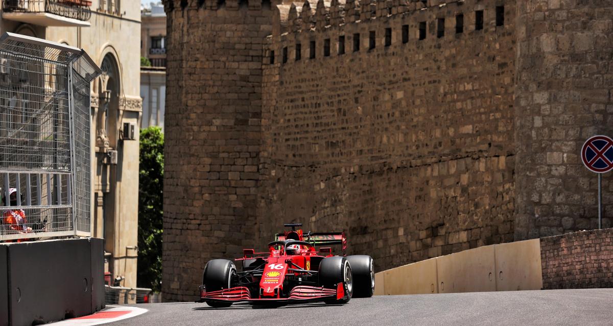 Grand Prix d'Azerbaïdjan de F1 : l'accident de Charles Leclerc lors des essais libres
