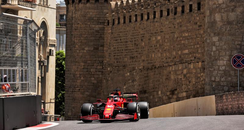 Grand Prix d'Azerbaïdjan de F1 : dates, programme TV, résultats, classement, palmarès et vidéos de l'édition 2023 - Grand Prix d'Azerbaïdjan de F1 : l'accident de Charles Leclerc lors des essais libres