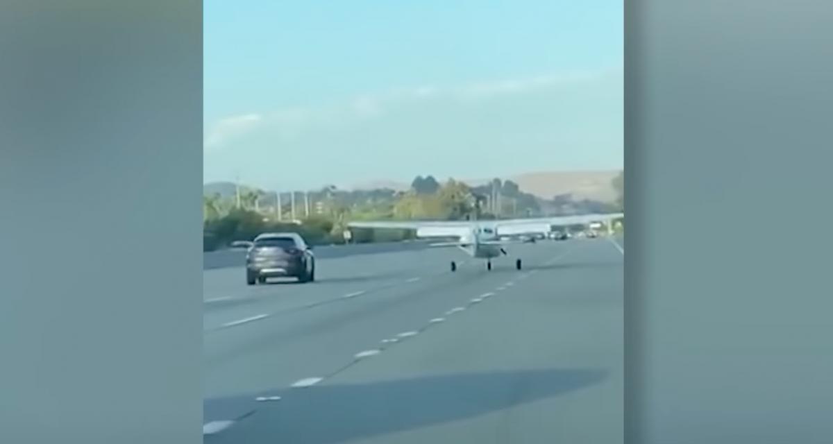 VIDEO - Un pilote et son stagiaire font atterrir l'avion en urgence au beau milieu de l'autoroute