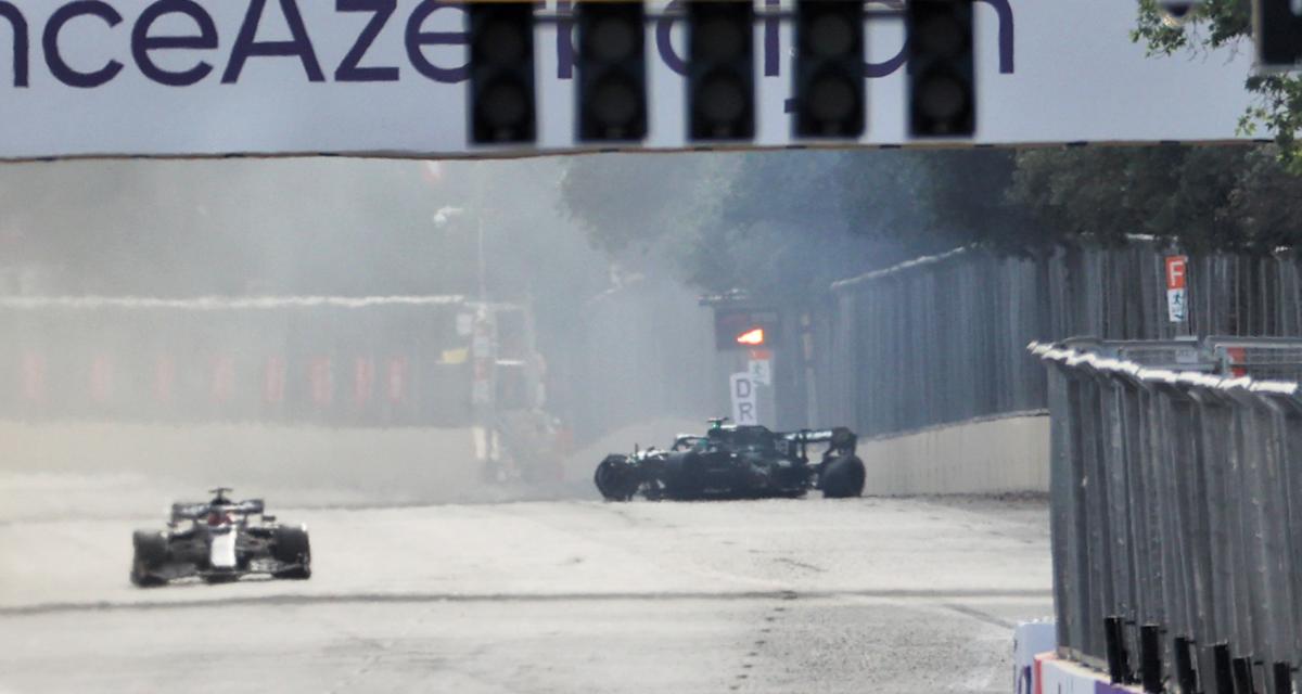 Grand Prix d'Azerbaïdjan de F1 : l'accident de Lance Stroll en vidéo