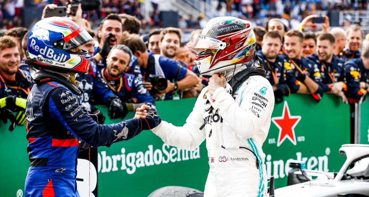 Pierre Gasly & Sir Lewis Hamilton - Grand Prix du Brésil - 2019