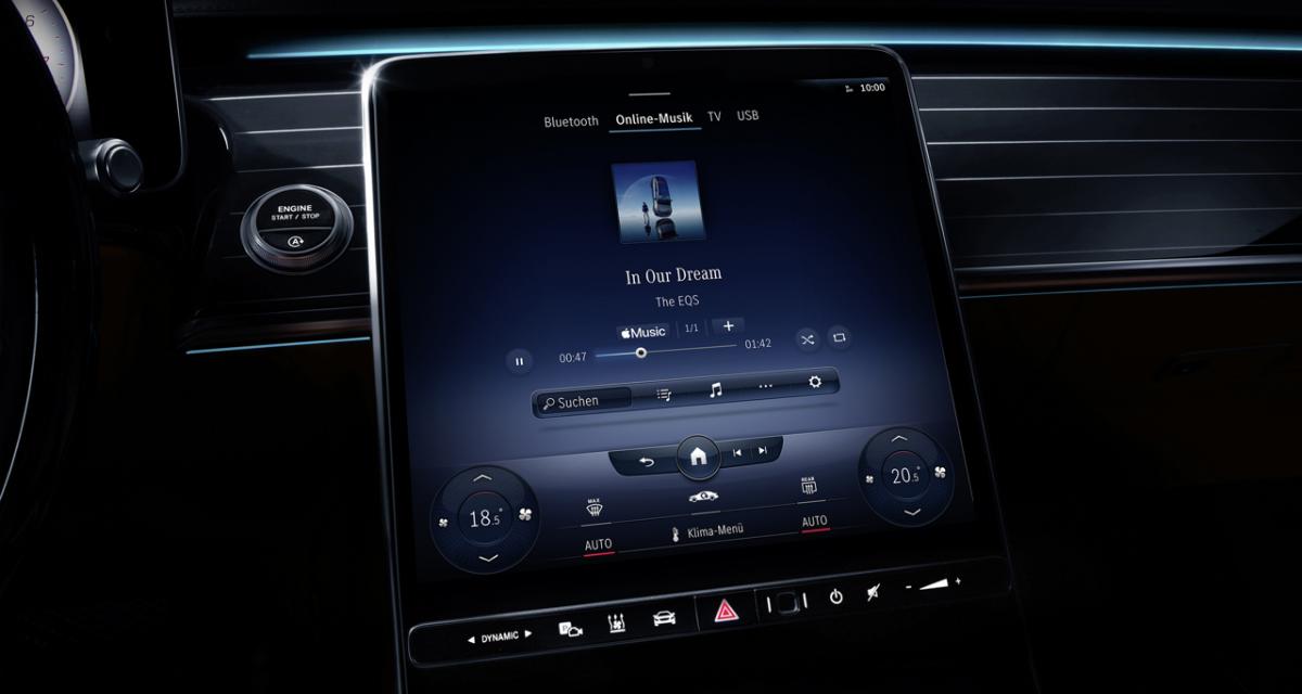 Apple Music intégré au système MBUX de Mercedes