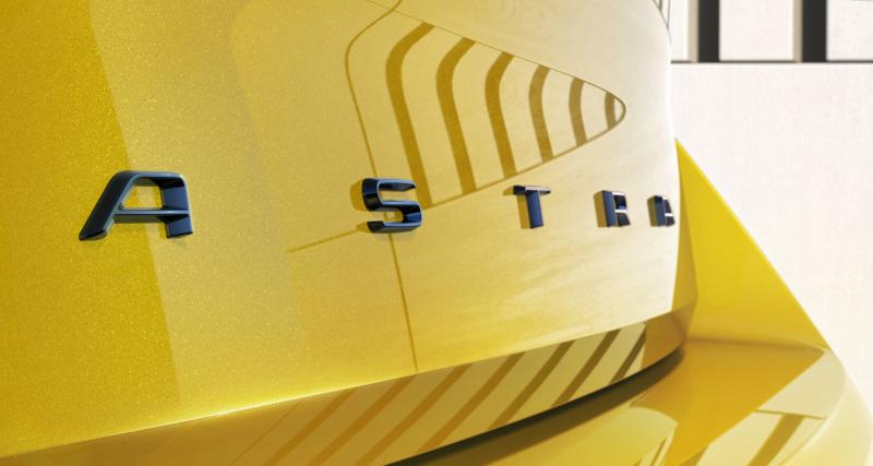 Opel Astra (2021) : photos teasing pour la compacte allemande avec de nombreux détails