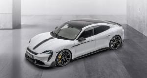 Porsche Taycan Turbo S by Mansory : le préparateur “carbonise” la berline sportive électrique