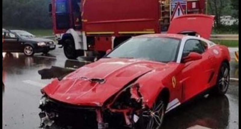  - L’une des Ferraris les plus rares au monde retrouvée à moitié détruite après un accident