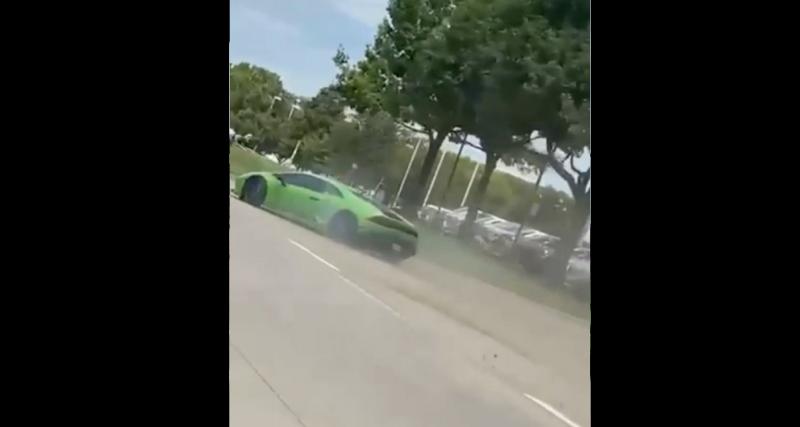  - VIDEO - Le conducteur de cette Lamborghini a voulu bombarder un peu, spoiler : c’est raté