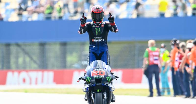  - MotoGP - Fabio Quartararo célèbre sa victoire en mode Khaby Lame