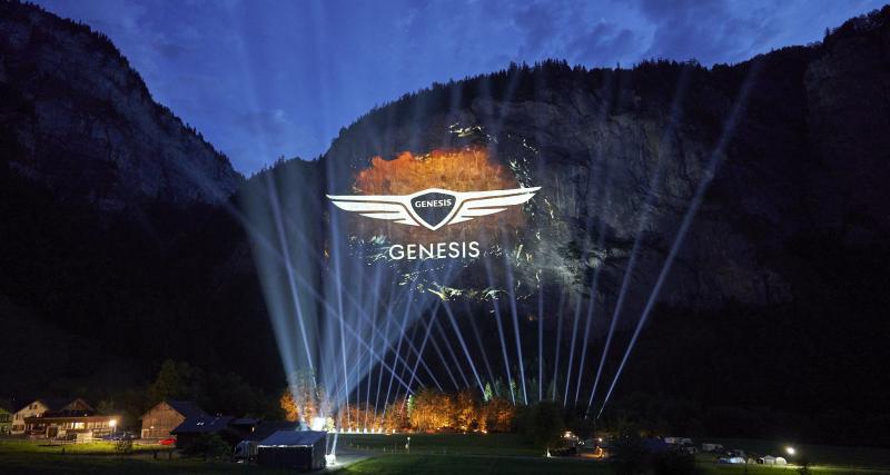 VIDEO - Genesis marque son arrivée sur le marché européen avec un spectacle en 3D projeté sur une montagne !