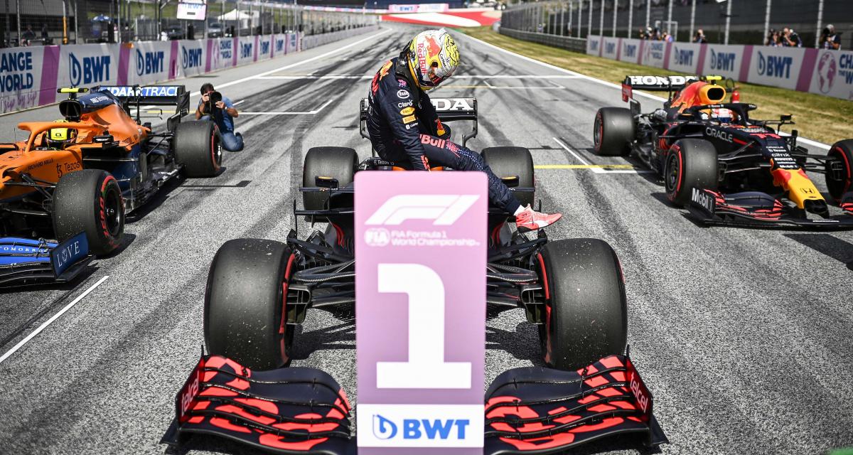 Les trois premiers pilotes sur la grille | Grand Prix d'Autriche | f1 2021