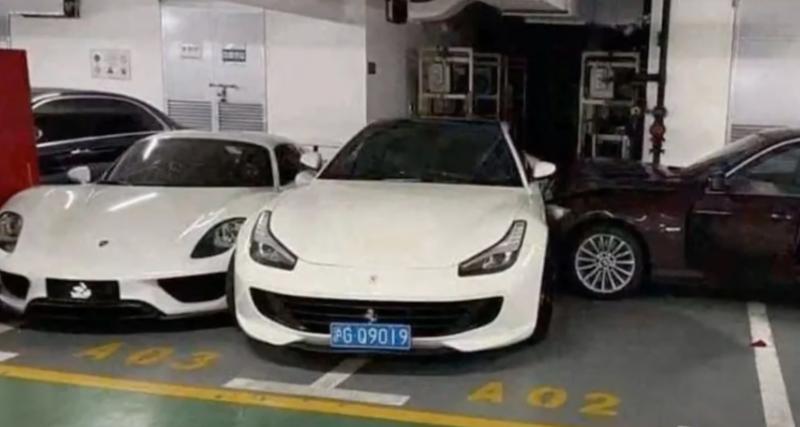  - Perdu dans un parking, ce couple fait un strike et percute une Ferrari, une Porsche et une Mercedes