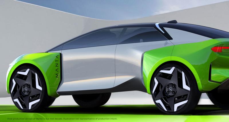  - Opel Manta-e (2025) : première esquisse pour cette nouveauté 100% électrique