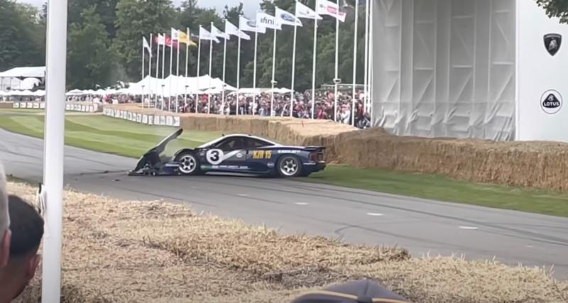  - VIDEOS - Deux Jaguars terminent dans les barrières lors du Goodwood Festival of Speed