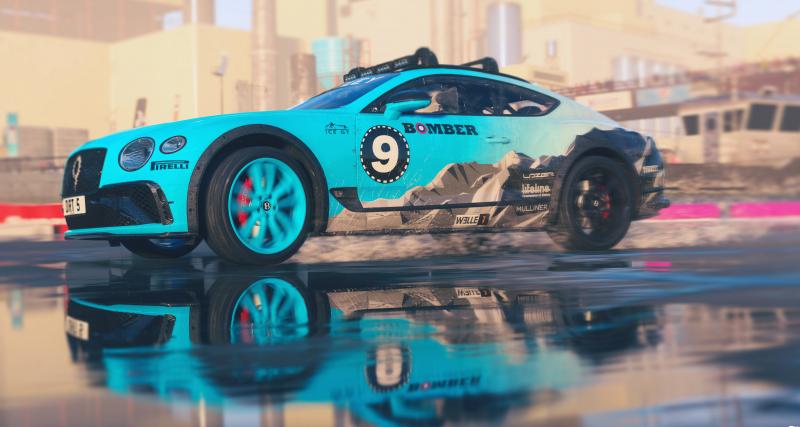 La Bentley Continental GT Ice Race Car ajoutée au jeu Dirt 5, rien que pour vos yeux