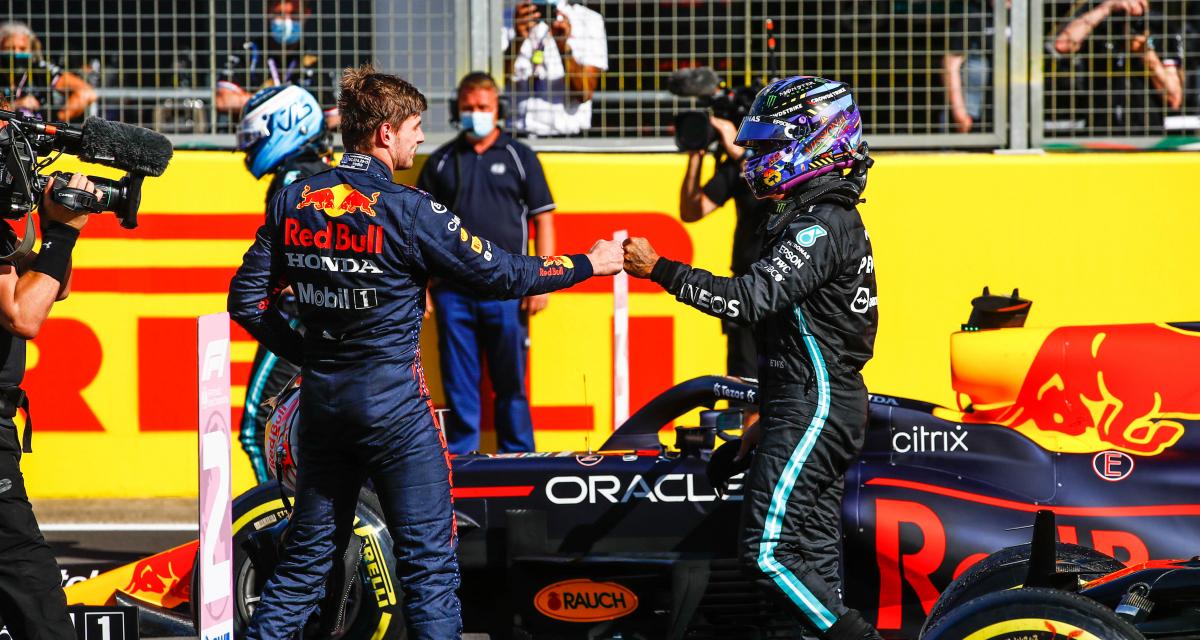 Max Verstappen et Sir Lewis Hamilton F1 2021