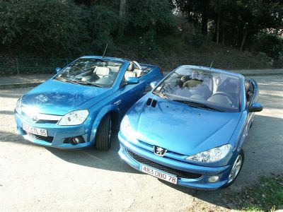 Comparo Opel Tigra vs Peugeot 206 CC