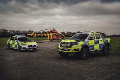 Ford Ranger Raptor et Focus ST | Les photos des nouveaux véhicules d'intervention de la police anglaise