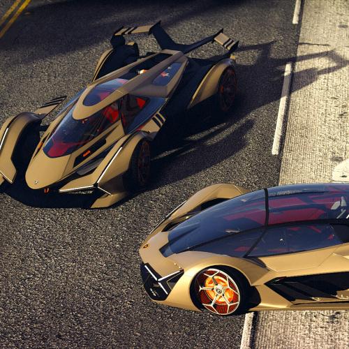 Lamborghini V12 Vision GT 2020 | Les photos du prototype moddé dans GTA V