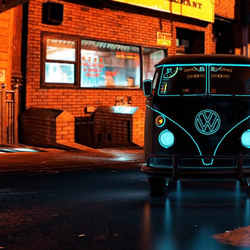 CyberKombi | Les photos du VW Combi inspiré par le monde du jeu vidéo