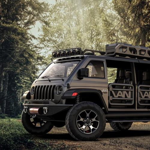 Jeep “Vangler” | Les photos du Jeep Wrangler transformé en van
