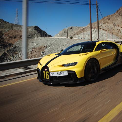 Bugatti Chiron Pur Sport | Les photos du bolide dans les monts Hajar