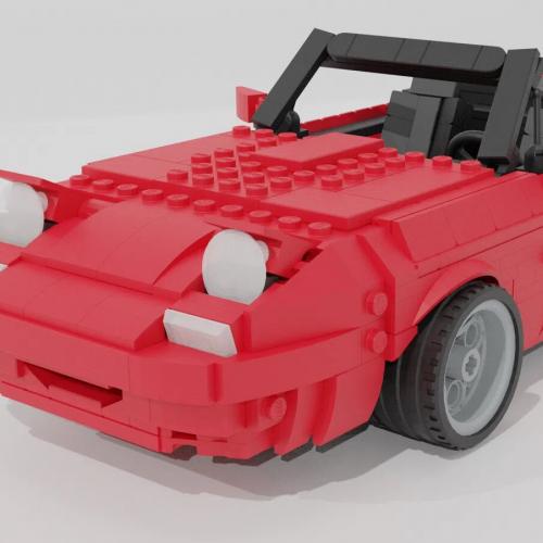Mazda MX-5 en Lego | Les images de la voitures en petites briques
