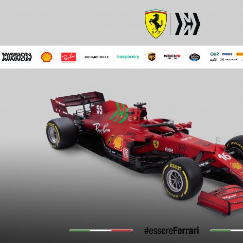F1 2021 | la Ferrari SF21 de Leclerc et Sainz en photo