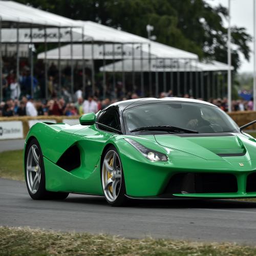 Ferrari LaFerrari verte de Jamiroquai | les photos de sa participation au Festival of Speed de Goodwood (2014)