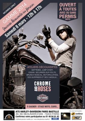 Harley-Davidson Chrome&Roses : journées moto au féminin
