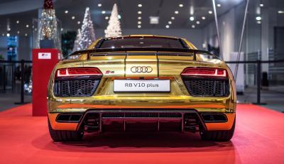L'Audi R8 V10 Plus s'habille d'or